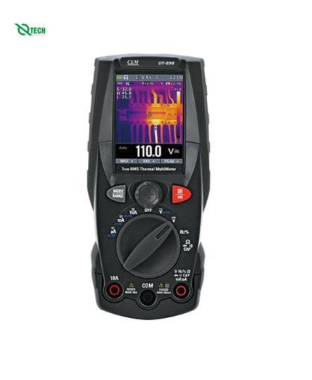Đồng hồ vạn năng tích hợp Camera đo nhiệt hồng ngoại CEM DT-898A (True RMS, DC/AC 10A/600V, -20~260℃)