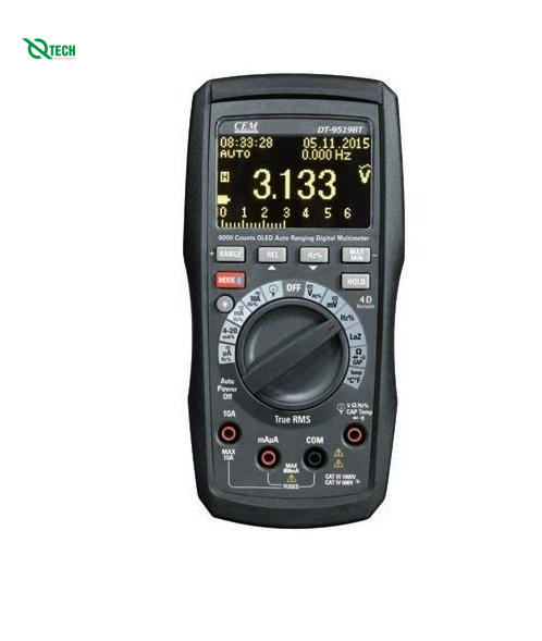 Đồng hồ vạn năng CEM DT-9519BT (True RMS,1000VDC,10A,1.0%±5counts)