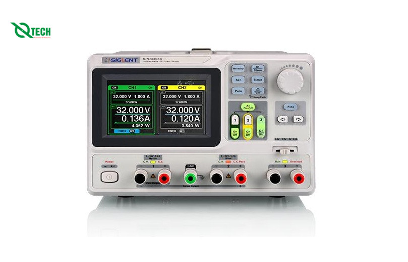 Nguồn DC lập trình SIGLENT SPD3303X (3CH; 1mV/1mA)