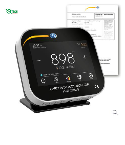 Máy đo khí CO2 PCE CMM 8-ICA (CO2 9999ppm,50°C,95%r.H., chứng chỉ ISO)
