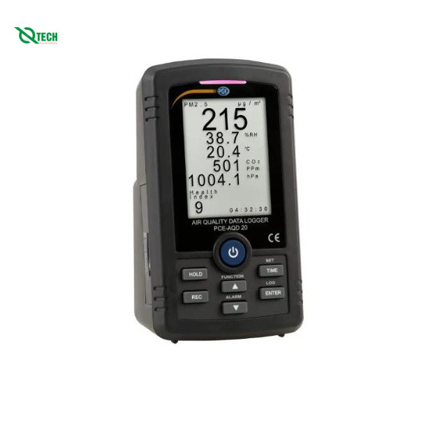 Máy đo môi trường PCE AQD 20 (0~250 μm/m³, 5~95% rh; 0~50°C; 0~10.000 ppm; 10~1100 hPa)