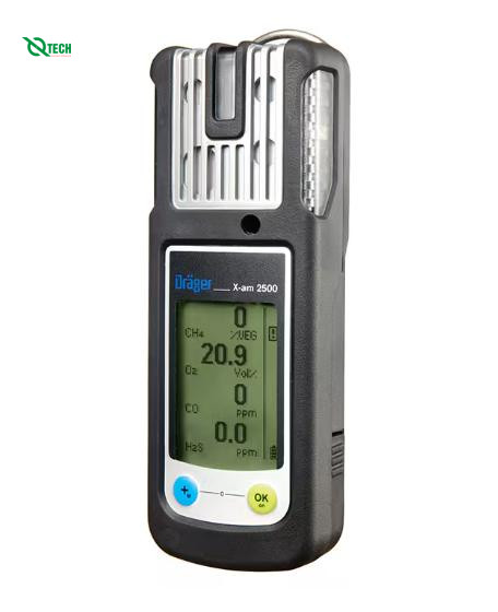 Máy dò đa khí Drager X-am 2500 Ex,O2,CO,H2S (NiMH có bộ sạc)