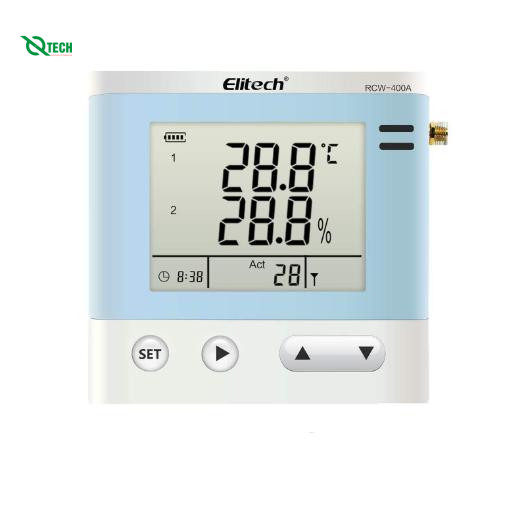 Bộ ghi dữ liệu nhiệt độ không dây Elitech RCW-400A (-40℃-80℃, 10-90%RH)
