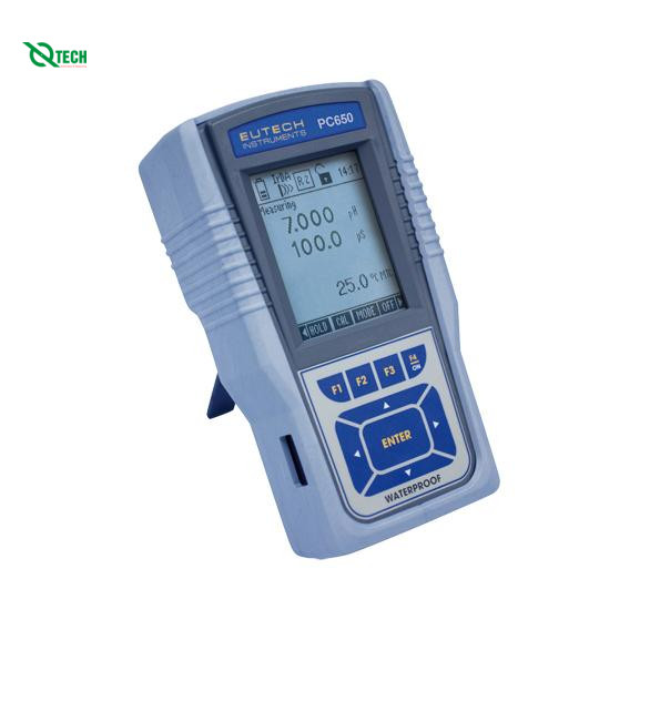 Máy đo pH/mV/Ion/độ dẫn điện/TDS/điện trở suất/độ mặn cầm tay EUTECH ECPCWP65043K