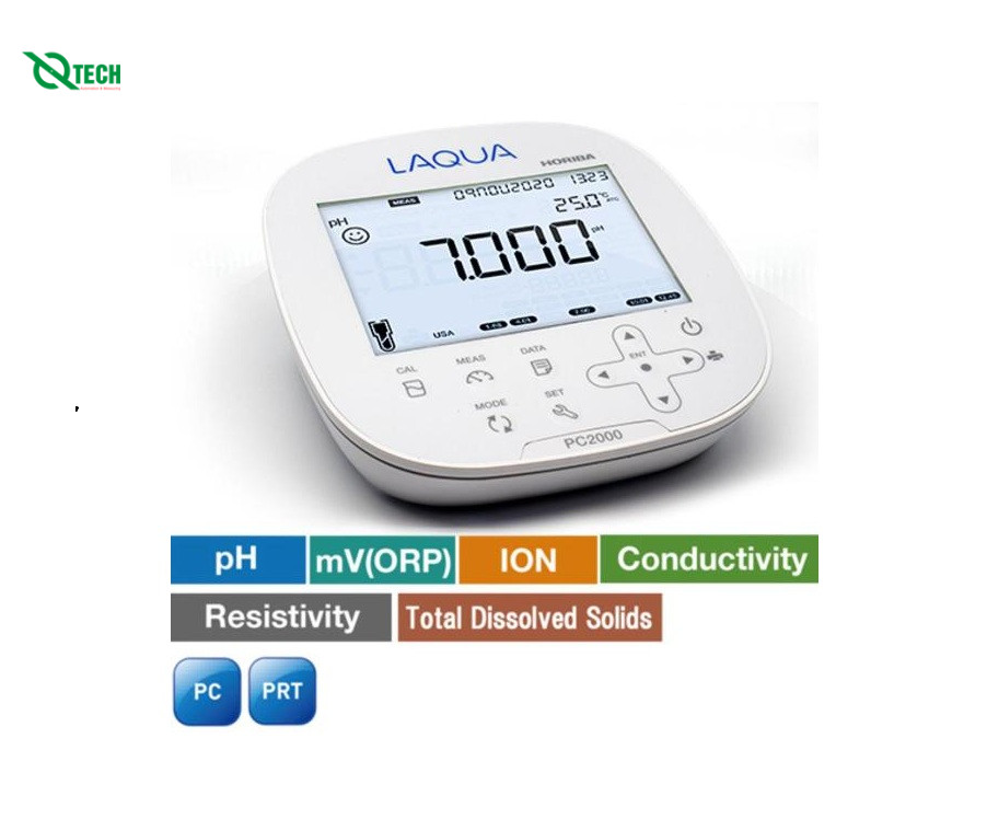 Máy đo độ dẫn điện/Điện trở/TDS/Độ mặn/Nhiệt độ HORIBA EC2000 (~2.000S/cm; 0.001~20MΩ・cm; ~100ppt)