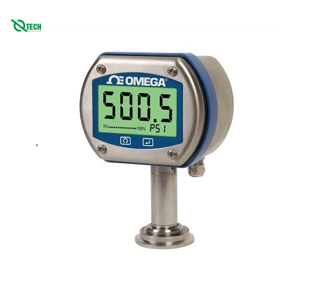 Đồng hồ đo áp suất kỹ thuật số vệ sinh, độ chính xác cao với đầu ra OMEGA DPG409S15-005A (Absolute, 5 psi, Tri-Clamp, 1 1/2 in, IP65, NEMA Type 4X, Weatherproof)