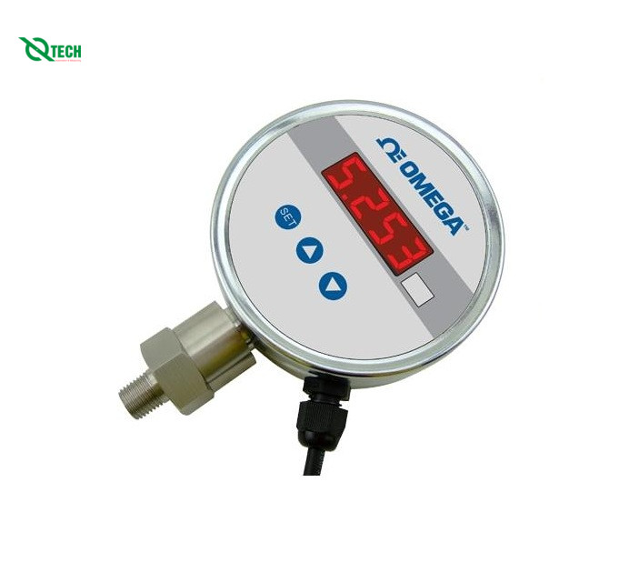 Đồng hồ đo áp suất kỹ thuật số sử dụng nguồn AC OMEGA DPG101-300G (Gauge, 300 psi, NPT Male, 1/4 in, IP65)
