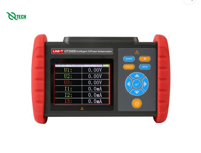 Thiết bị đo công suất 3 pha UNI-T UT268B (AC 0.00mA~1000A; AC 0.00V~600V)
