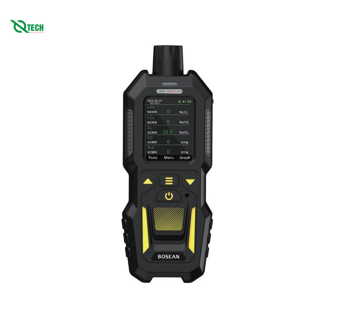 Máy đo đa khí BOSEAN BT-BX403 (6 trong 1,có bơm,độ bụi PM2.5, PM10, Nhiệt độ, độ ẩm)