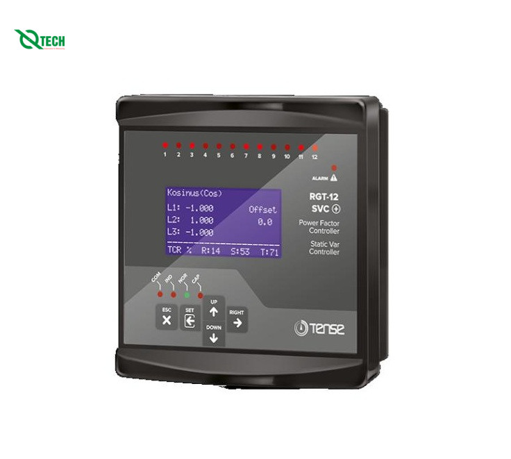 Bộ điều khiển công suất tụ bù tự động TENSE RGT-12SVC (Có truyền thông)