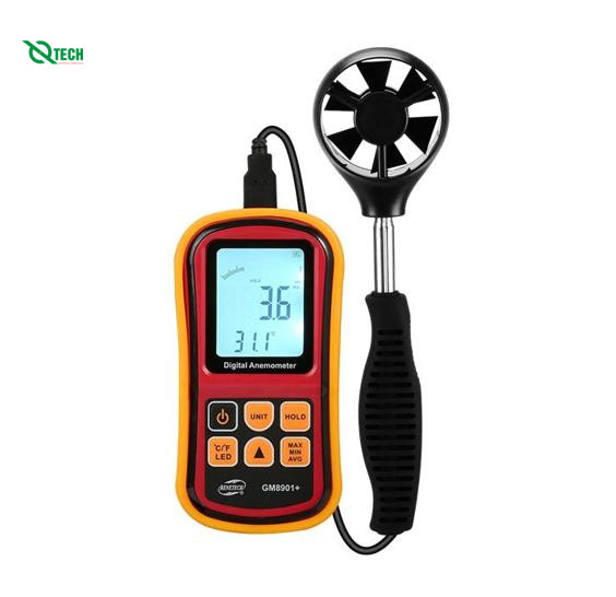 Máy đo tốc độ gió, lưu lượng gió Benetech GM8901+ (0~45 m/s)
