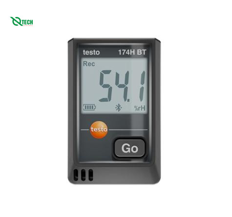 Máy ghi dữ liệu nhiệt độ mini Testo 174H BT (Black)